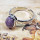 Charoite Cab O - BDR987-Indian Factory Made Rings of 9x7MM Oval Shape Gemstones W
