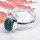 Tibet Turquoise A - BDR986-925 Sterling Silver 9x7MM Oval Shape Rings Made In Indian