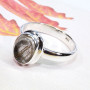 Golden Rutile C - BDR986-925 Sterling Silver 9x7MM Oval Shape Rings Made In Indian