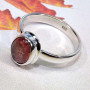 Pink Tourmaline E - BDR986-925 Sterling Silver 9x7MM Oval Shape Rings Made In Indian