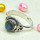 Labradorite Cab E - BDR985-7X7MM Round Lovely Designed Rings of 925 Sterling Silver