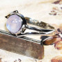 Rainbow Moonstone Cab G - BDR973-Amazing 7x7MM Round Multi Designed Rings With 925 Sterlin
