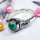 Tibet Turquoise D - BDR972-Wonderful Multi Designed Rings 7X7MM Round Natural Gemsto