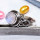 Rainbow Moonstone cab H - BDR972-Wonderful Multi Designed Rings 7X7MM Round Natural Gemsto