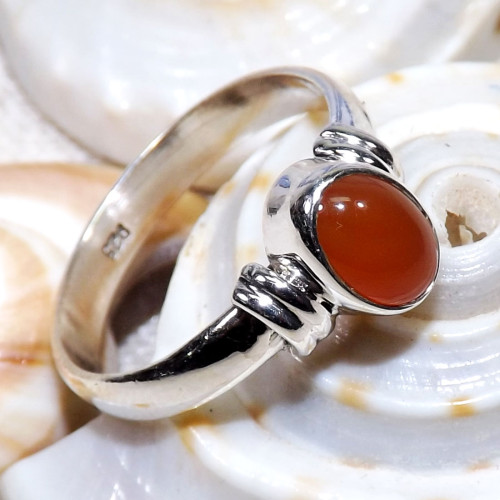 Carnelian H - BDR967-7X5mm Oval Shape 925 Sterling Silver Rings Jewellery Carnelian H - BDR967-7X5mm Oval Shape 925 Sterling Silver Rings Jewellery