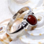 Mahagony jasper I - BDR967-7X5mm Oval Shape 925 Sterling Silver Rings Jewellery