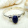 Lapis C - BDR964-Lovely Rings Of 925 Sterling Silver & 7x5mm Oval Gemstone