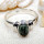 Seraphinite B - BDR963-7X5mm Oval Shape 925 Sterling Silver Small Rings