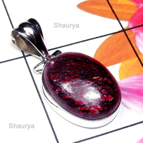Dinosaur Bone B - ISP994-Exclusive Silver Precious Gemstone Pendant Dinosaur Bone B - ISP994-Exclusive Silver Precious Gemstone Pendant