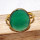 Green Onyx G - BGR969-925 Sterling Silver 18crt Gold Plated Rings Jewellery