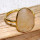Bio Rutile A - BGR968-Light Weight Rings of 18crt Gold Plated 925 Sterling Silv