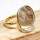 Crystal Quartz C - BGR968-Light Weight Rings of 18crt Gold Plated 925 Sterling Silv