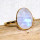 Rainbow moonstone O - BGR968-Light Weight Rings of 18crt Gold Plated 925 Sterling Silv