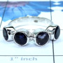 Iolite cut D - SDR730-Unique Round Gemstones Rings of 925 Sterling Silver & Pre