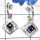 Lapis A - SSE909-Detachable Pretty Women Earring Made In 925 sterling Silv