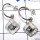 Dendritic Agate B - SSE909-Detachable Pretty Women Earring Made In 925 sterling Silv
