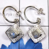 Rainbow Moonstone F - SSE909-Detachable Pretty Women Earring Made In 925 sterling Silv