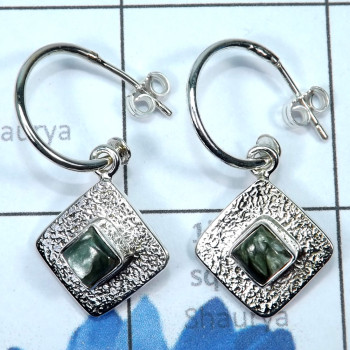 seraphinite I - SSE909-Detachable Pretty Women Earring Made In 925 sterling Silv