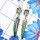 Green Amethyst & Biwa Pearl O - XSE965-925 Sterling Silver Earrings of Lovely Biwa Pearl Gemston