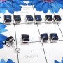 Lapis Cab D - SSE903-7MM Wholesale 5Pairs Stud Earrings Manufactured 925 Sterl