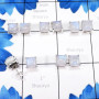 Rainbow Moonstone O - SSE903-7MM Wholesale 5Pairs Stud Earrings Manufactured 925 Sterl