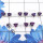 5Pairs Purple Turquoise C - SSE897-6MM Trillian Shape Multi Gemstone Wholesale 5Pairs Stud E