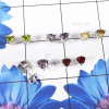 5Pairs Amethyst Cut,Citrine Etc C - SSE893-5mm Trillian Shape Wholesale 5Pairs Stud Earring Made In