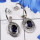 Iolte Cut H - SDE781-Rainbow Moonstone Unique Designer 925 Sterling Silver Ear