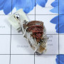 Vanadinite Druzy C - SVD999-BEAUTIFUL NATURAL VANADINITE DRUZY PRONG SET 925 STERLING