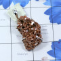 Vanadinite Druzy  E - SVD999-BEAUTIFUL NATURAL VANADINITE DRUZY PRONG SET 925 STERLING