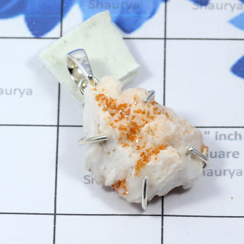 Vanadinite Druzy F - SVD998-Latest Fashion Vanadinite Druzy Solid 925 Silver Prong Se