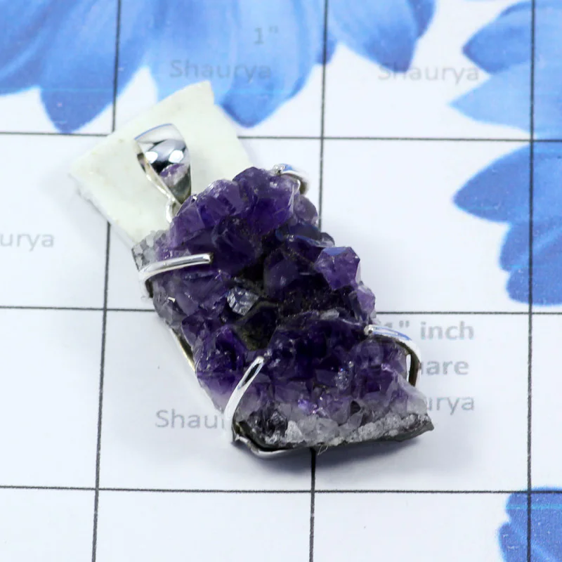 Amethyst Druzy H - AMS999-Wholesale Amethyst Druzy Made in Pure 925 Sterling Silver Amethyst Druzy H - AMS999-Wholesale Amethyst Druzy Made in Pure 925 Sterling Silver