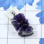 Amethyst Druzy H - AMS999-Wholesale Amethyst Druzy Made in Pure 925 Sterling Silver