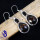 Smokey Cut B - BZE847-925 STERLING SILVER HANDMADE MULTI GEMSTONES EARRINGS