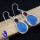 Chalcedony Cut C - BZE847-925 STERLING SILVER HANDMADE MULTI GEMSTONES EARRINGS