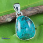 CRYSOCOLA CAB B - CYP993-CRYSOCOLA CAB GEMSTONE BEAUTIFUL PENDANTS WITH 925 STERLI