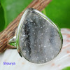 DESERT DRUZY E - DDZ993- BEAUTIFUL DESERT DRUZY GEMSTONE HANDMADE RINGS WITH 925