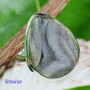 DESERT DRUZY O - DDZ993- BEAUTIFUL DESERT DRUZY GEMSTONE HANDMADE RINGS WITH 925