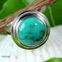 TIBET TURQUOISE G - TBT992- TIBET TURQUOISE GEMSTONE HANDMADE RINGS WITH 925 STERLIN