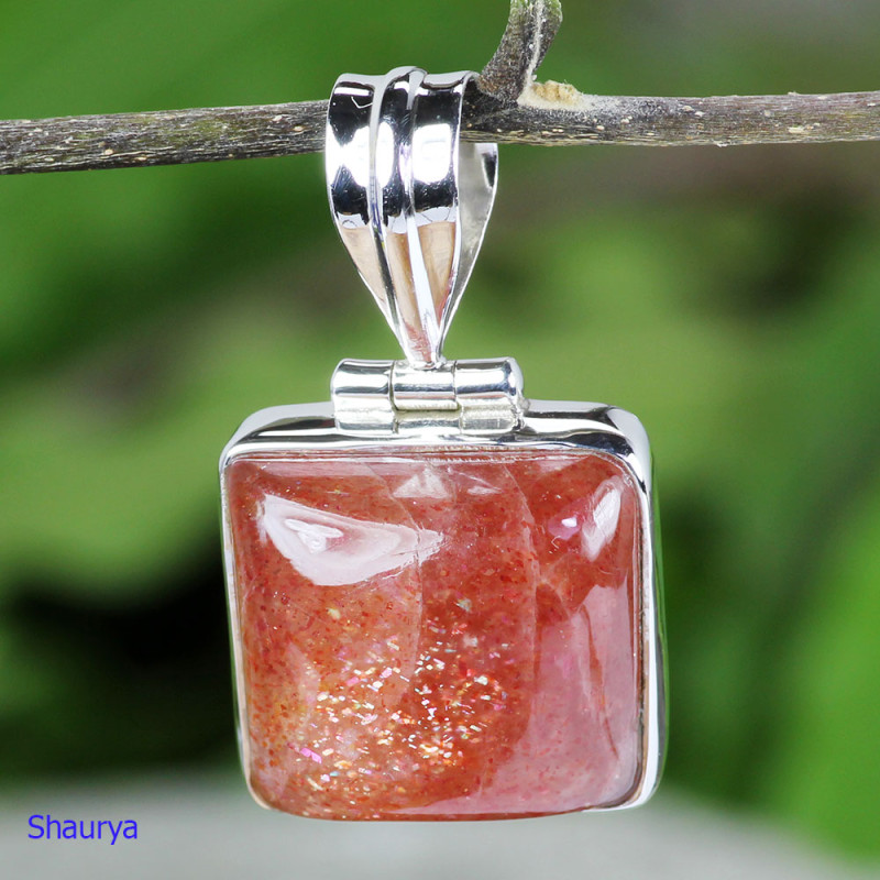 SUN STONE B - SST999-SUN STONE BEAUTIFUL PENDANTS WITH 925 STERLING SILVER SUN STONE B - SST999-SUN STONE BEAUTIFUL PENDANTS WITH 925 STERLING SILVER