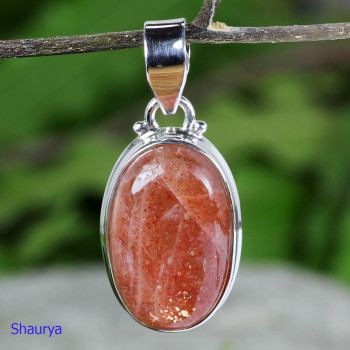 SUN STONE E - SST998- LIGHT WEIGHT DESIGNER SUN STONE PENDANTS MADE IN 925 STE