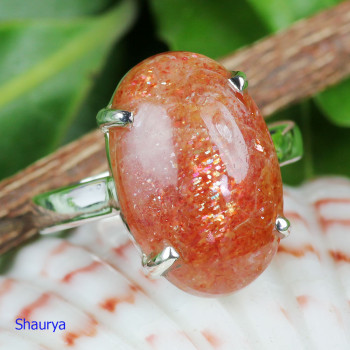 SUN STONE J - SST996- WONDERFUL DESIGNER SUN STONE RINGS WITH 925 STERLING SIL