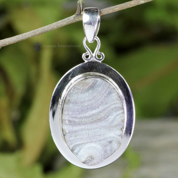 DESERT DRUZY A - DDZ992- NATURAL DESERT DRUZY GEMSTONE NEW DESIGN HANDMADE PENDAN