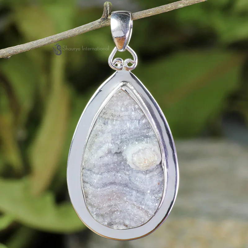 DESERT DRUZY E - DDZ992- NATURAL DESERT DRUZY GEMSTONE NEW DESIGN HANDMADE PENDAN DESERT DRUZY E - DDZ992- NATURAL DESERT DRUZY GEMSTONE NEW DESIGN HANDMADE PENDAN