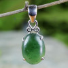 GREEN AVENTURINE C - GAV999- NATURAL GREEN AVENTURINE GEMSTONE LIGHT WEIGHT PENDANTS