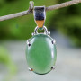 GREEN AVENTURINE O - GAV998- EXCLUSIVE GREEN AVENTURINE GEMSTONE PRETTY PENDANTS MADE