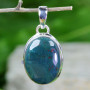 BLOOD AGATE G - BLD996- BLOOD AGATE GEMSTONE LOVELY PENDANTS WITH 925 STERLING S