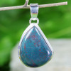 BLOOD AGATE A - BLD994- NATURAL BLOOD AGATE GEMSTONE PENDANTS WITH 925 STERLING