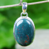 BLOOD AGATE D - BLD994- NATURAL BLOOD AGATE GEMSTONE PENDANTS WITH 925 STERLING