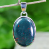 BLOOD AGATE I - BLD994- NATURAL BLOOD AGATE GEMSTONE PENDANTS WITH 925 STERLING